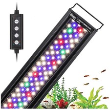 42W LED Aquarium Light with 24/7 Modes - Sunrise to Moonlight for 48-54" Tanks