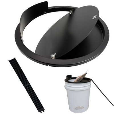 Metal Bucket Lid Mouse Trap for 5 Gallon Bucket Auto Reset Reusable Black