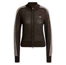  Adidas Firebird Originals Crochet Track Top 'Aurora Coffee' White KE0202 Size L