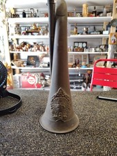 Vintage Brass Scottish Highlanders Military Argyll  Sutherland Bugle Horn