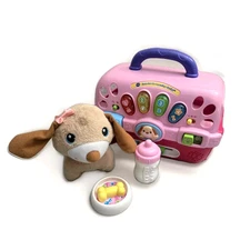 VTech Care for Me Learning Carrier Educational Interactive Toy With Plush Puppy