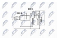 Original Nty Gelenksatz Antriebswelle NPZ-TY-088 FüR Toyota