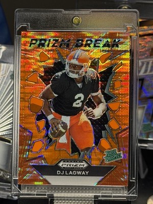 2024 Prizm Draft Picks Prizm Break DJ LAGWAY ORANGE PULSAR! /49! BAYLOR BEARS!!