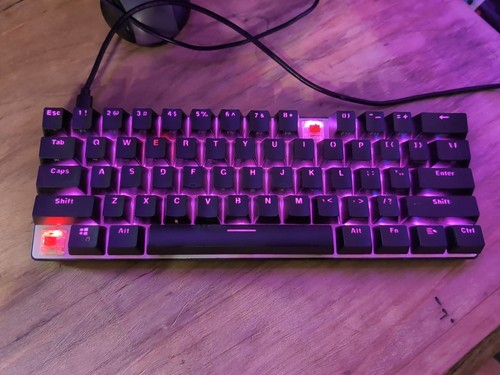 Whirlwind FX Atom 60% Mechanical Gaming Keyboard - Great Shape - Missing 2 Keys