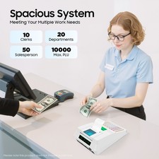 40 Keys Electronic Cash Register 40W Thermal Cash Register RS232 Interface