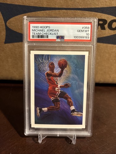Michael Jordan #358 1990 Hoops card