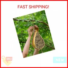 SunVara Mason Bee House for Pollinator Bees Gardering Gifts Bee Hotel