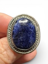 Sodalite Ring Size 5.75 Set In 925 Sterling Silver - NEW - US SELLER - 8.2g