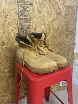 Timberland 10061 Men's Premium 6'' Waterproof Boots Wheat Nubuck Size 12 Mens