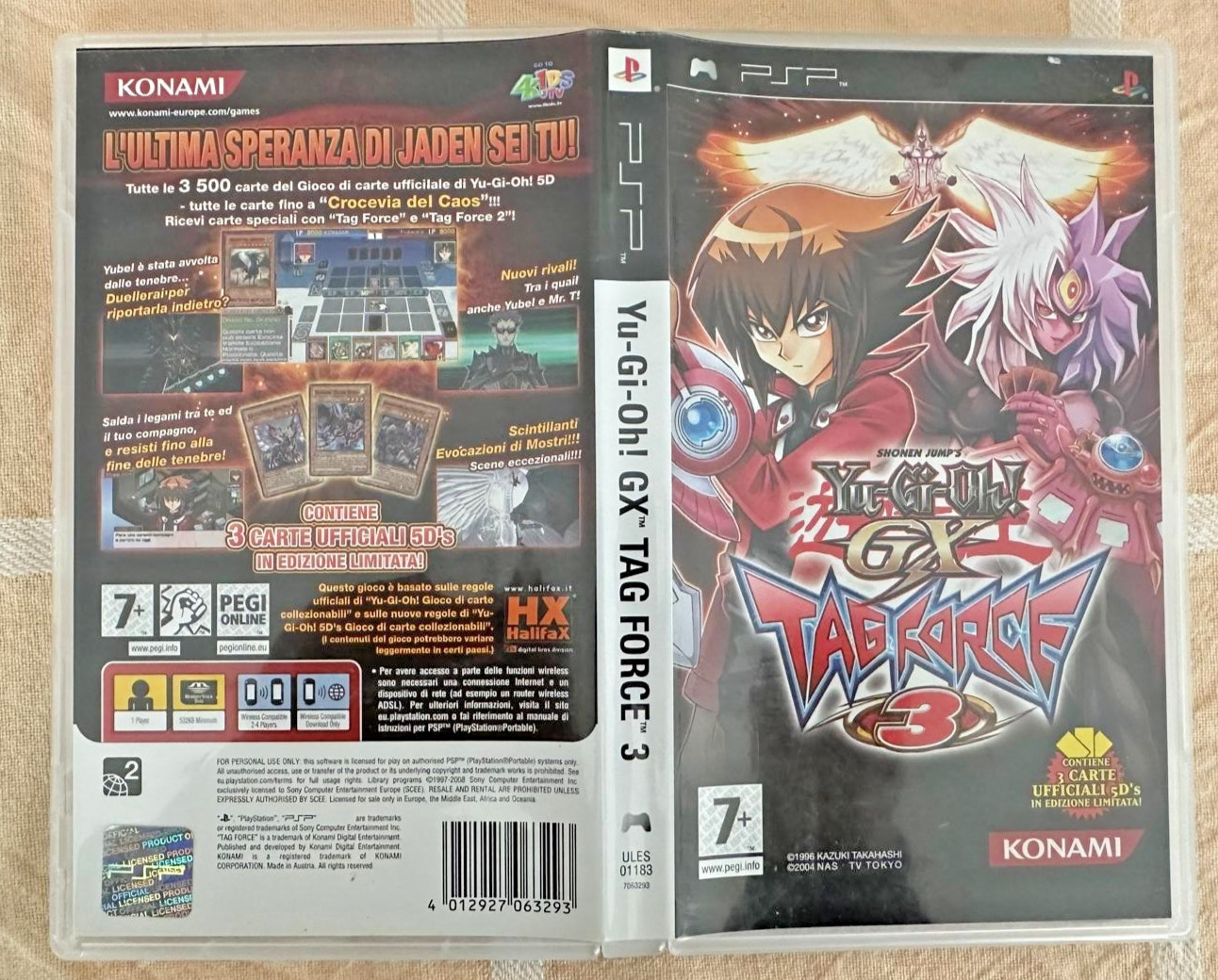 YU-GI-OH GX Tag Force 3 YuGiOh CIB REGION FREE Sony PSP English Italia