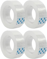 4 Rolls Transparent Clear Tape Refills for Dispenser, 0.7-Inch Wide, 27.3 Yards
