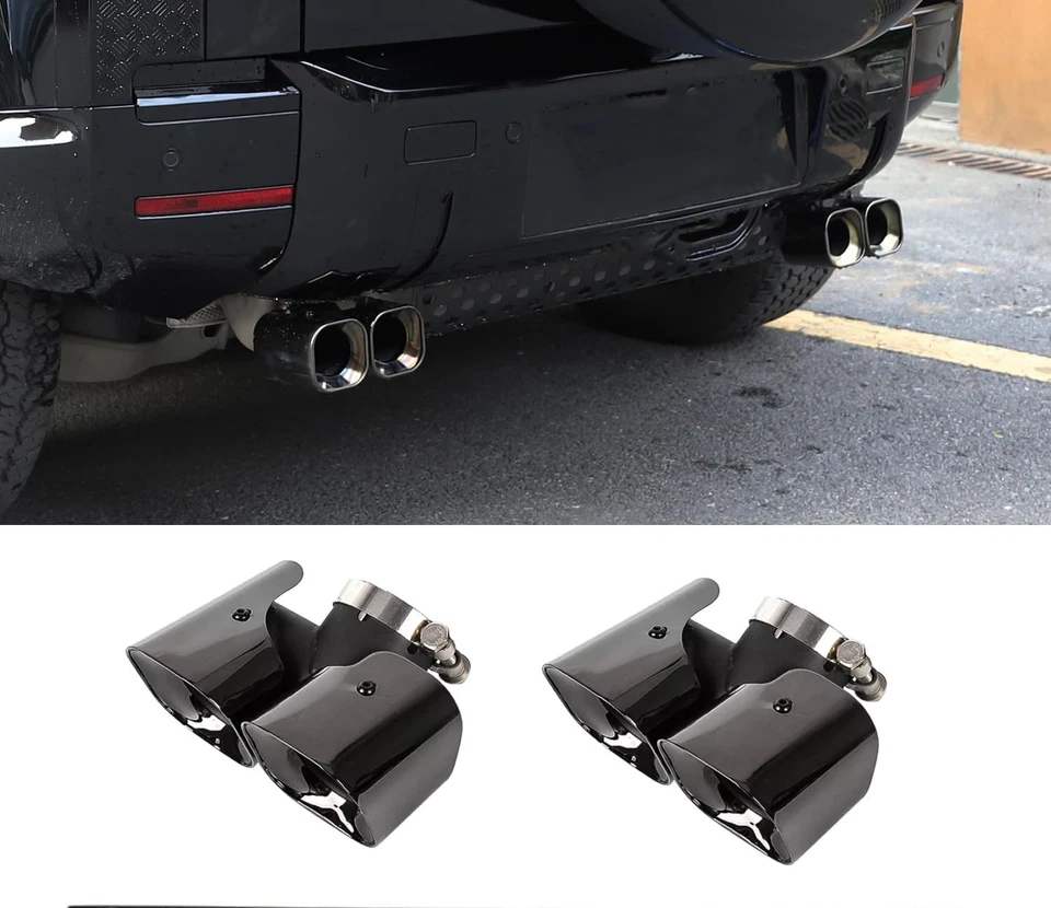 Juego de tubos Exhause compatible con Land Rover Defender 90 110 130 S 2020-2025 Foto 4 de 4
