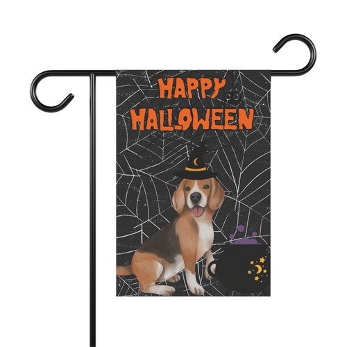 Halloween Beagle Garten & Haus Flagge - 2 Größen - tolles Geschenk für Beagle Besitzer! - Bild 2 von 11