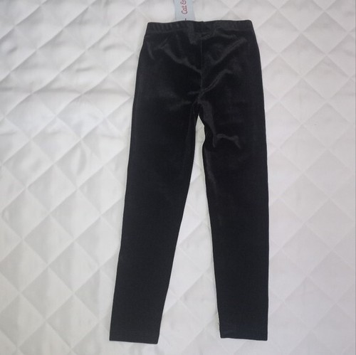 Girls' Velour Leggings - Cat & Jack, Black - Picture 5 of 9