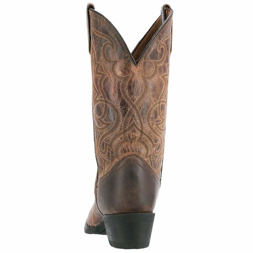 51112 Laredo Mujer Maddie Cuero Tostado Western Bota de Vaquero NUEVA - Imagen 3 de 5