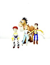 DISNEY TOY STORY TOY BUNDLE WOODY - JESSIE - BULLSEYE - LITTLE BO PEEP FIGURES