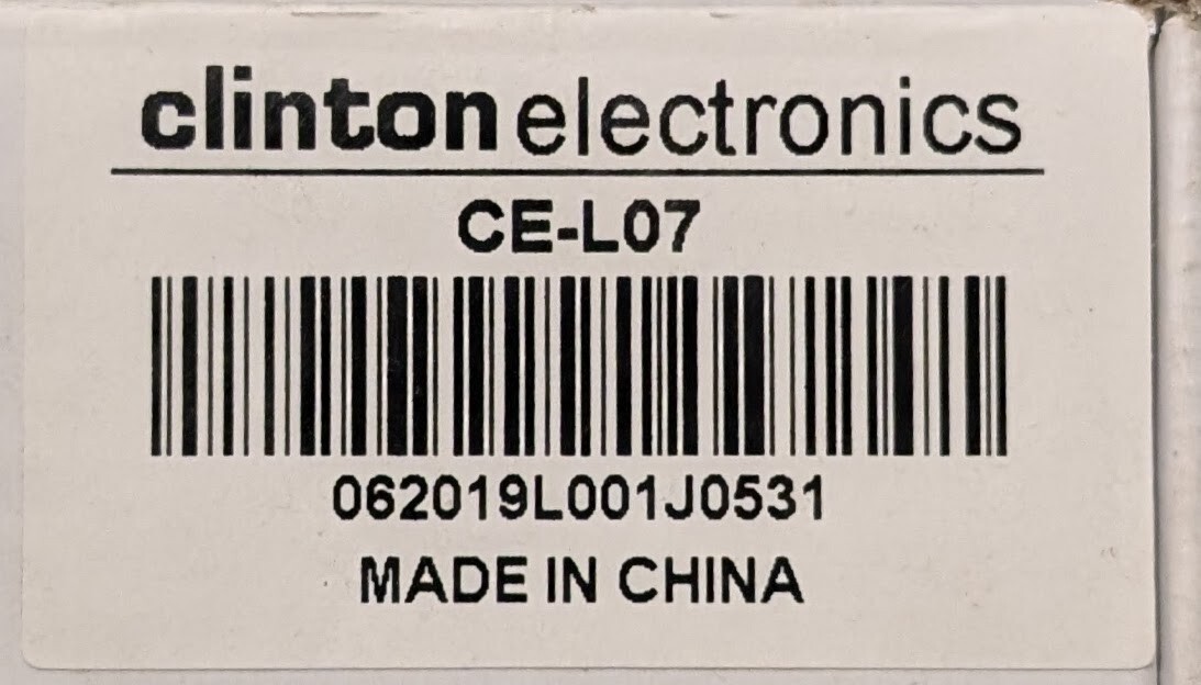 Clinton Electronics CE-L07 LCD 7" Monitor - SAME DAY SHIPPING