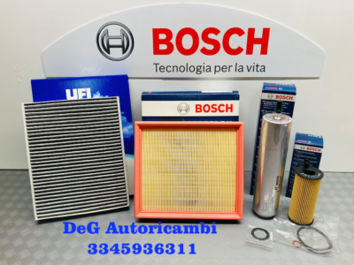 Kit Tagliando BOSCH E Olio CASTROL BMW 3 - Ricambi Auto SMC