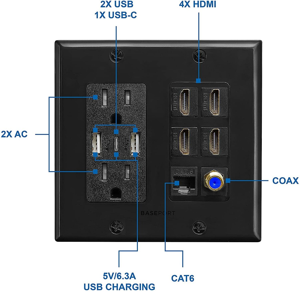 Attema BK1619 deksel met enkelvoudige wandcontactdoos - 1622 kopen