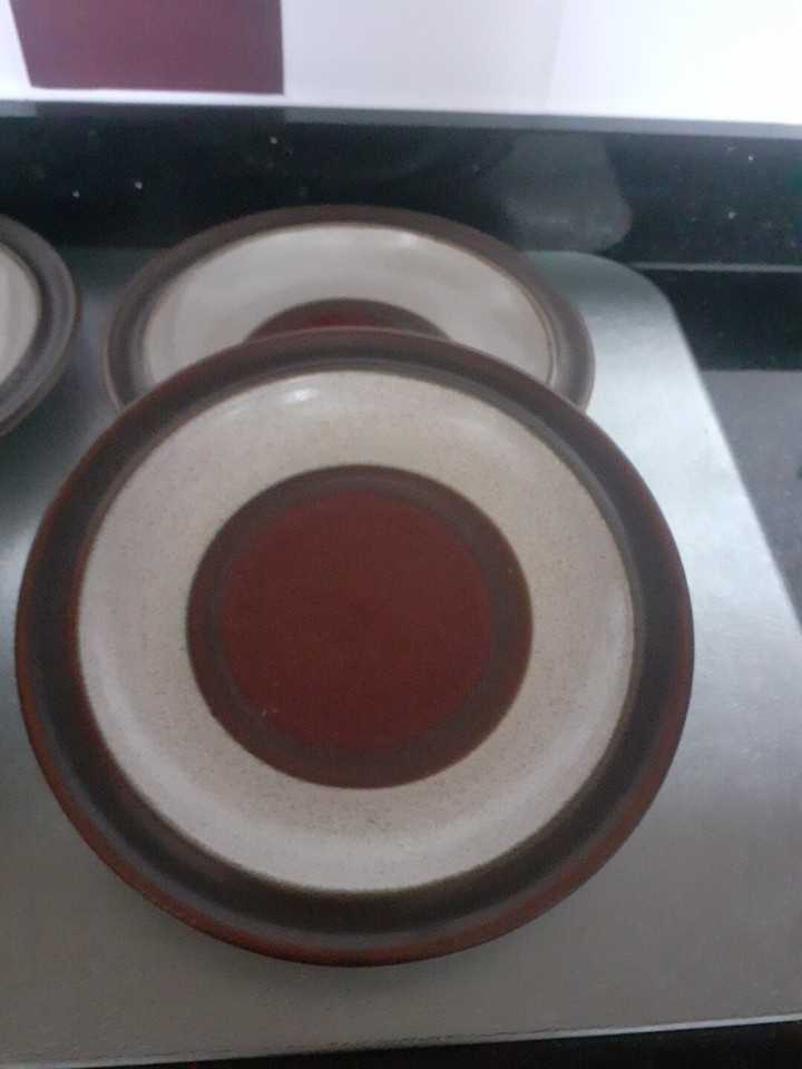 Denby Potters Wheel 17cm diameter Tea/Side Plates x 4 eBay