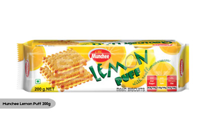 Munchee Lemon Puff Tea Biscuits 200g Genuine with Real Lemon Cream