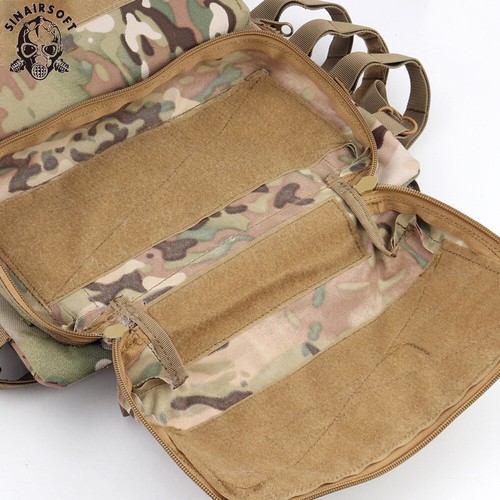 Tactical Zip-on Panel Pouch Plate Carrier Back Zip Pack Bag for JPC Bag Military - Picture 7 of 29