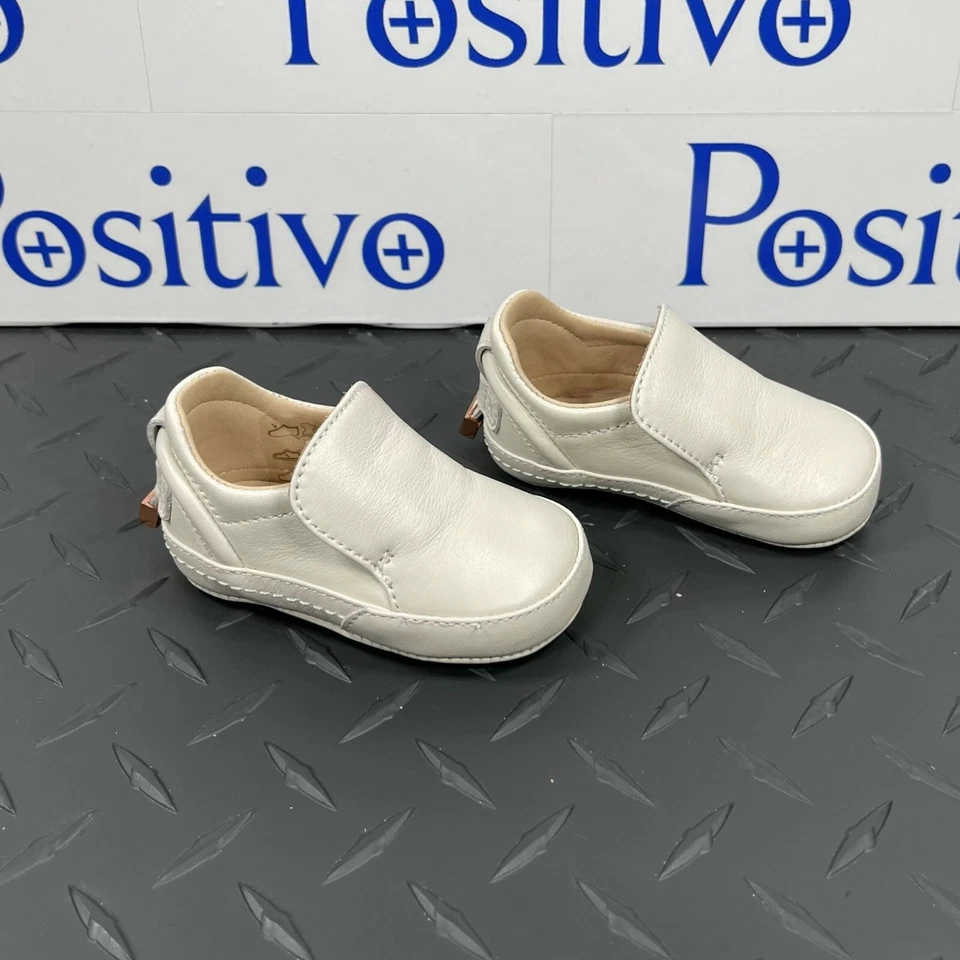 Buscemi 40MM Bebé Napa Off White Cuero Tenis EE. UU. 2 UE 17 Foto 4 de 4