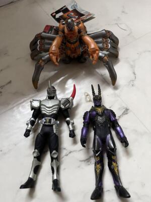 3-Piece Set Kamen Rider Ryuki Figure Soft Vinyl Mirror Monster