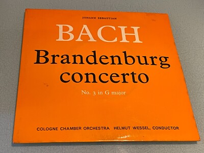 J. S. Bach - Brandenburg Concerto No. 3 - Vinyl Record 7'' Single - 1963  33 RPM