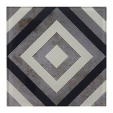 8 x 8 Gray Square Moroccan Pattern Modern Glass Mosaic Tile Kitchen Backsplash