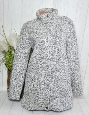 Stilvolle Damen Mantel Jacke  Wollmischung von Abercrombie&Fitch Gr.M Grau NEU