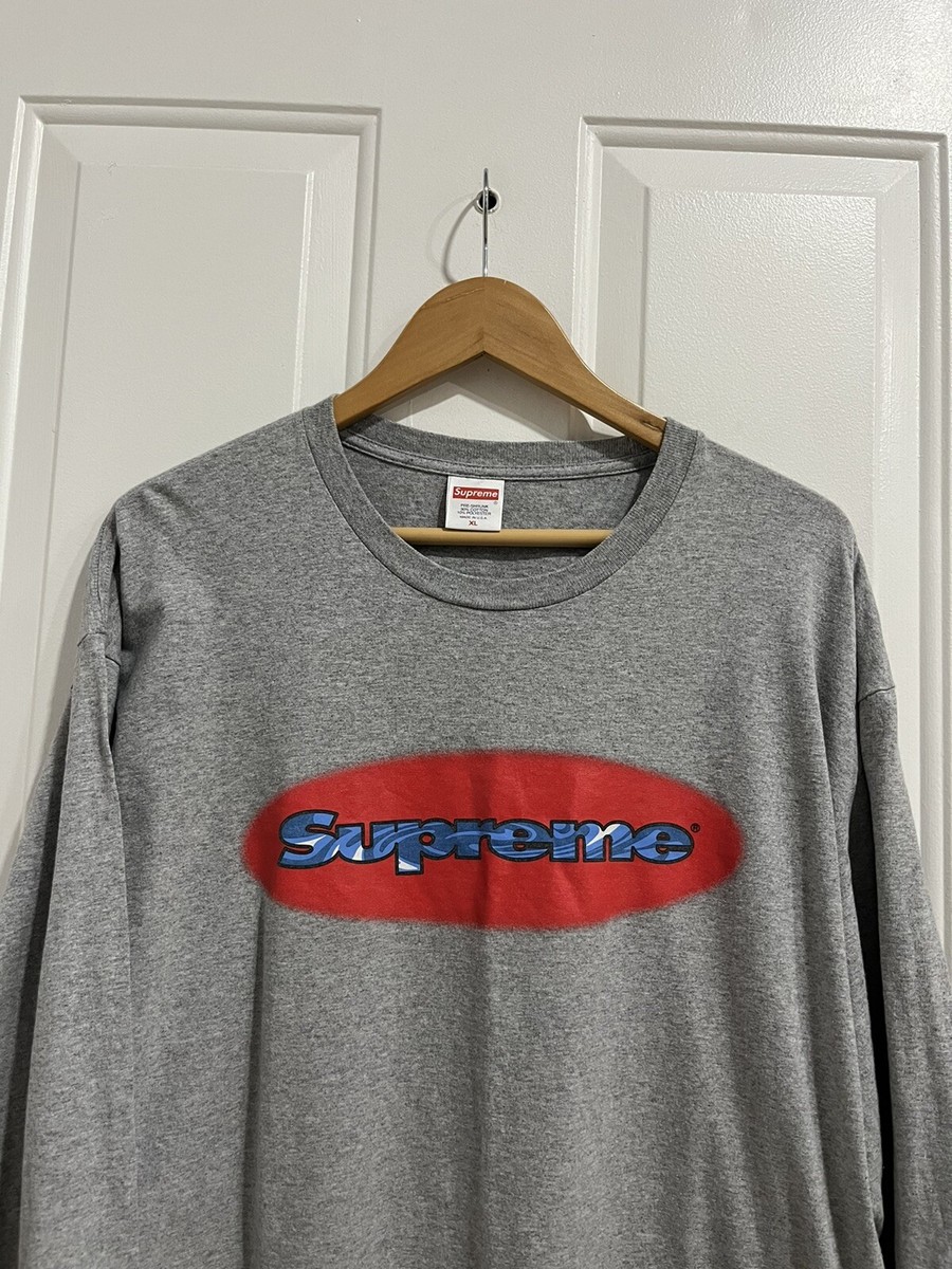 トップス Supreme 18SS ripple Is tee Supreme Ripple LS Tee Black - SS18 - US