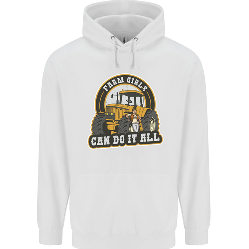 Farm Girls Can Do It All Funny Farming Childrens Kids Hoodie - Picture 14 of 64