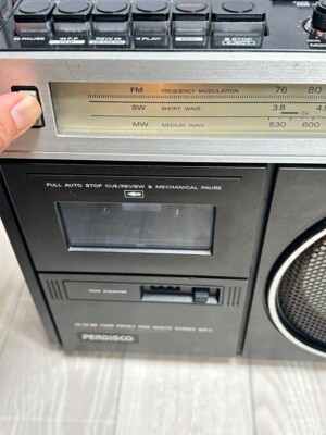 Hitachi TRK-5240 Vintage Boombox FM Radio Cassette Playback