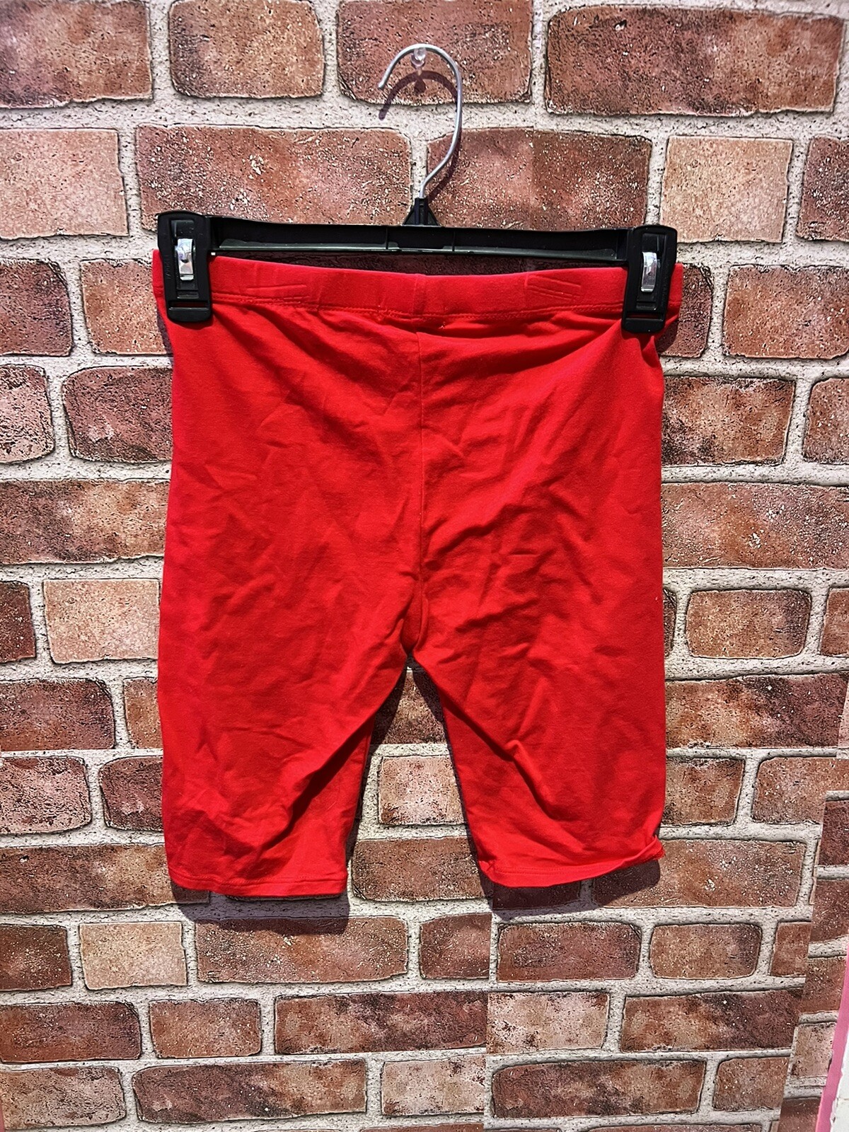 Women's Small Active Basic Solid Red Stretch Knee… - image 2