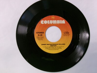45-JOHNNY MATHIS/Deniece Williams-Emotion/Too Much, Too Little, Too Late-EX