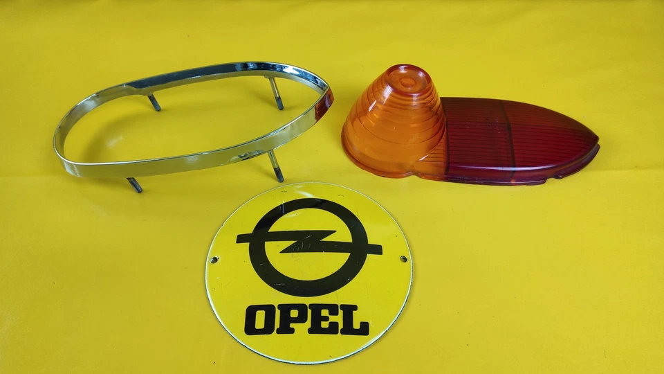 Luz Trasera Opel Olympia Record 1954/1955 Sedán Convertible Cristal Cromo Usado Foto 4 de 4