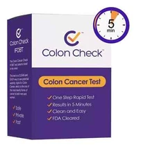 NEW Sealed All Source 1-Step Rapid Test 5 MINUTE Colon Cancer Check 98% Accuracy