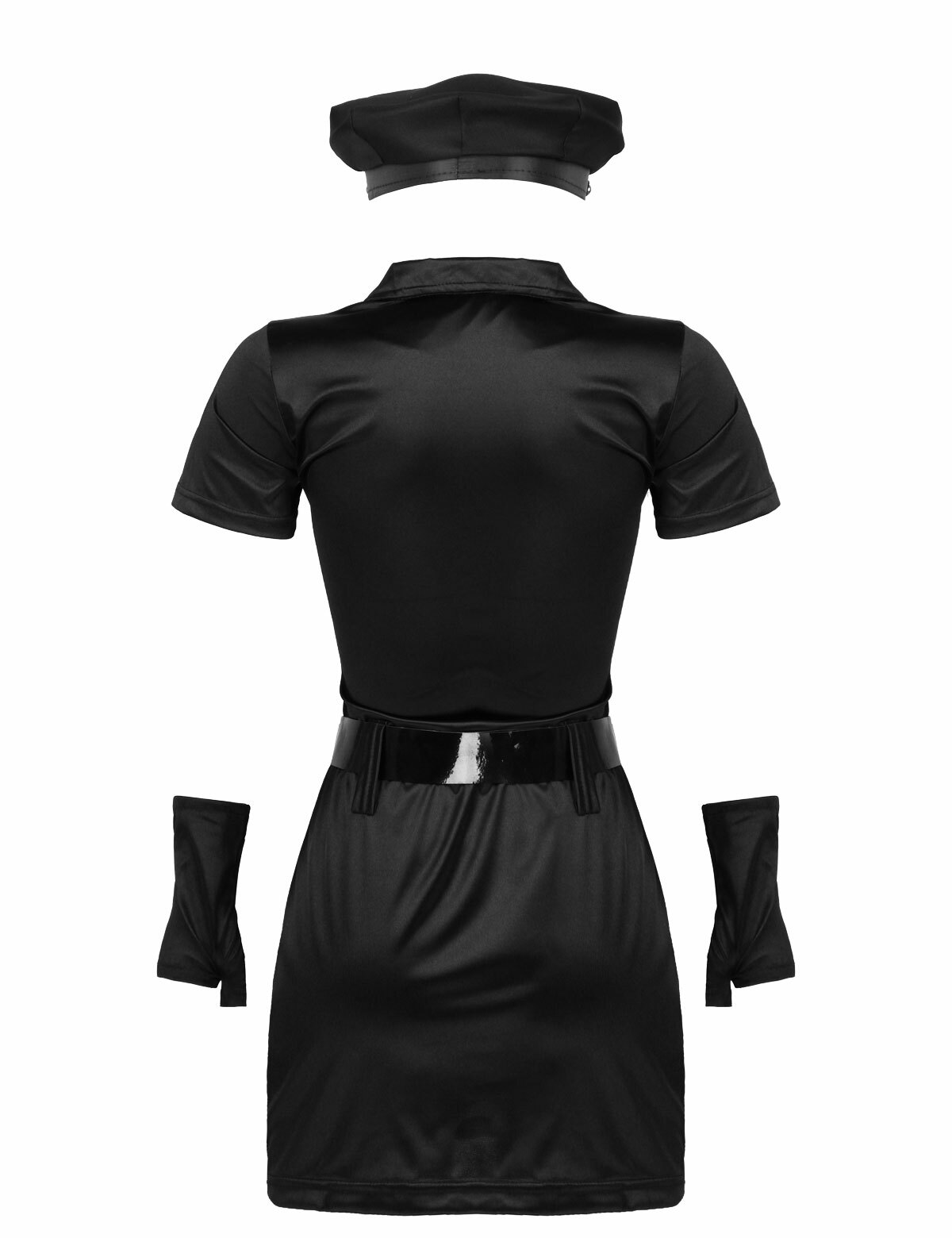 Women Sexy Police Cop Costume Officer Outfit Cosplay Dress Uniform