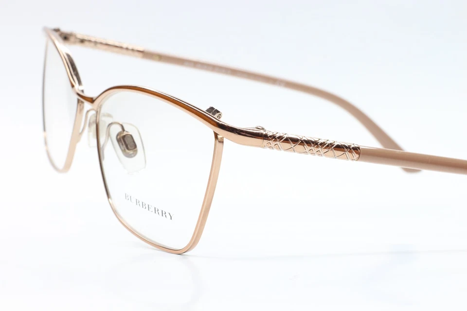 博柏利 B1209 1129 玫瑰金金属设计师豪华意大利眼镜 53-15-135 毫米 — 第 4/4 张图片