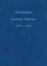 GB Decimal Stitched Booklets 1971 - 1974 Multiple Items  ~ Select From List