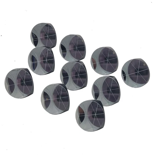 10pcs Silver Coated 1inch Corner Cube Prism 25.4mm Trihedral Retroreflector