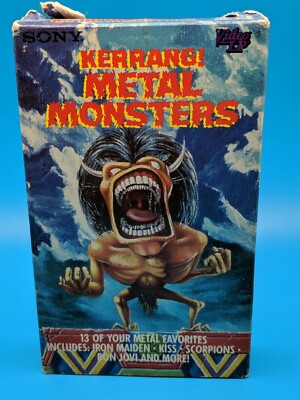 Kerrang! Metal Monsters Beta Betamax Iron Maiden Rock Kiss Bon Jovi Scorpions
