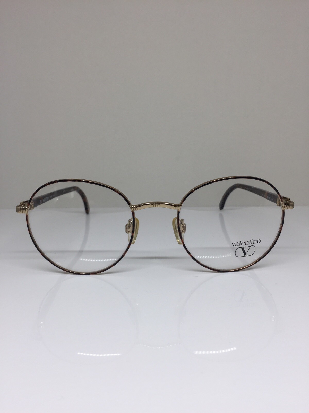 New Vintage Valentino V406 Eyeglasses C. 906 Gold with Tortoise 52-20mm Italy image 3