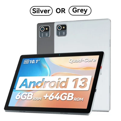 KOTSREN Tablet 6GB RAM 64GB ROM 10.1 Zoll Android 13 Tablet WiFi 6 BT5.0 5000mAh