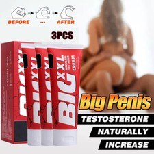 3X Male Natural Enlarger Cream Big Thick Growth Faster XXL Enhancement Extender