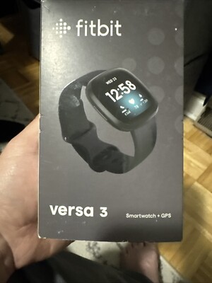 Fitbit Versa 3 Health and Fitness Smartwatch GPS 24/7 Heart Rate Black ...