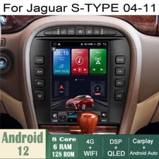 Car Android Gps Navigation Wifi 12.1" For Jaguar S-type 6+128gradio Audio