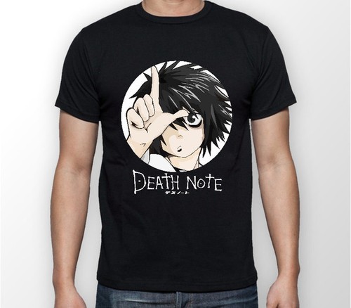 T-shirt Death Note L loter anime manga unisex wszystkie rozmiary - Zdjęcie 1 z 2