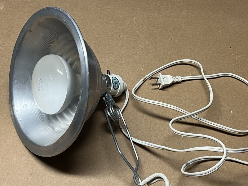 Adjustable Clamp-on Reflector Lamp. Photography Or Work Light.  Rated To 200 W.